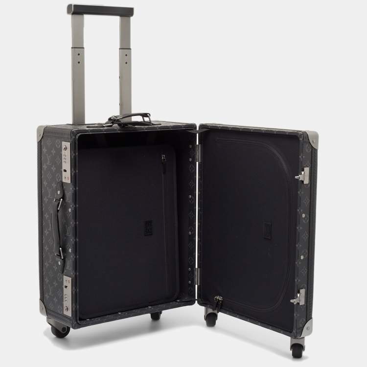 Pre Owned Louis Vuitton Monogram Eclipse Canvas Rolling Trunk