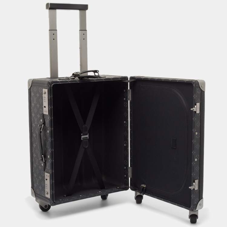 Pre Owned Louis Vuitton Monogram Eclipse Canvas Rolling Trunk
