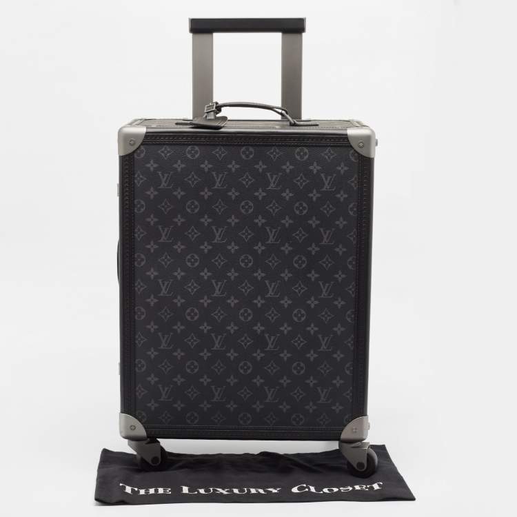 Pre Owned Louis Vuitton Monogram Eclipse Canvas Rolling Trunk