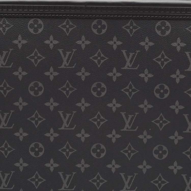 Pre Owned Louis Vuitton Monogram Eclipse Canvas Rolling Trunk