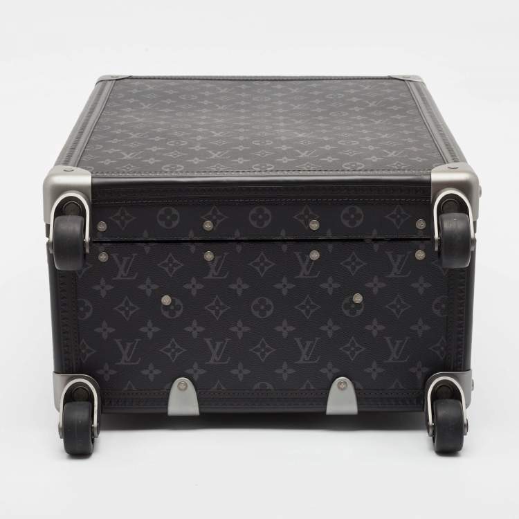 Pre Owned Louis Vuitton Monogram Eclipse Canvas Rolling Trunk