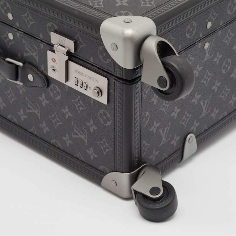 Pre Owned Louis Vuitton Monogram Eclipse Canvas Rolling Trunk