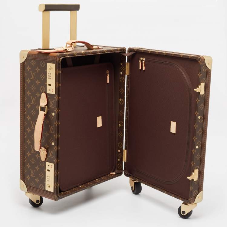 Pre Owned Louis Vuitton Monogram Canvas Rolling Trunk