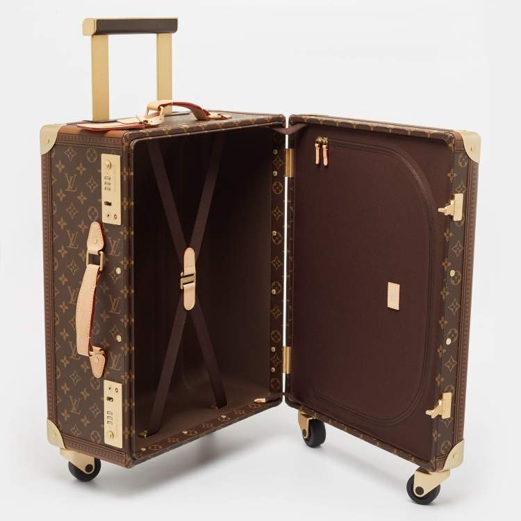 Pre Owned Louis Vuitton Monogram Canvas Rolling Trunk