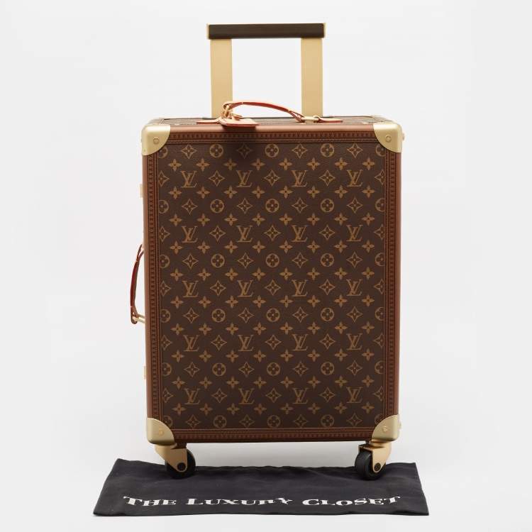 Pre Owned Louis Vuitton Monogram Canvas Rolling Trunk