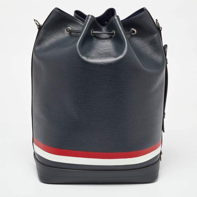 Pre Owned Louis Vuitton Navy Blue Epi Leather Noe Marin Bag