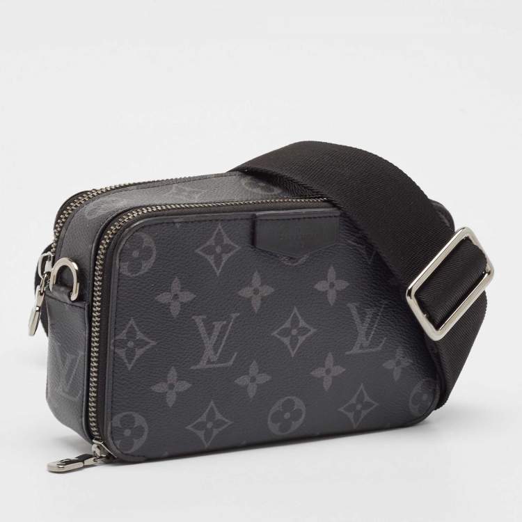 Pre Owned Louis Vuitton Monogram Eclipse Alpha Wearable Wallet