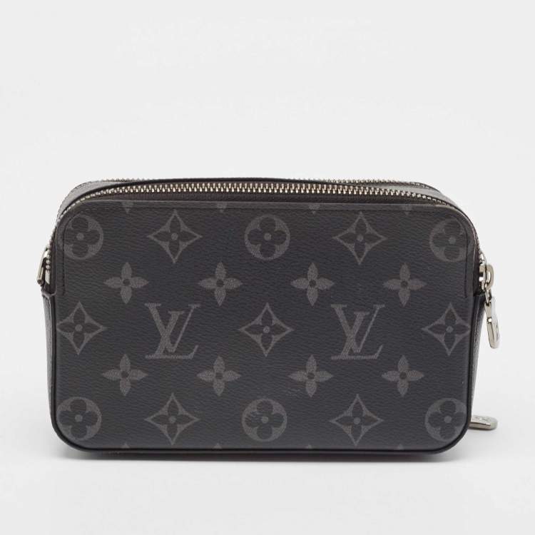 Pre Owned Louis Vuitton Monogram Eclipse Alpha Wearable Wallet