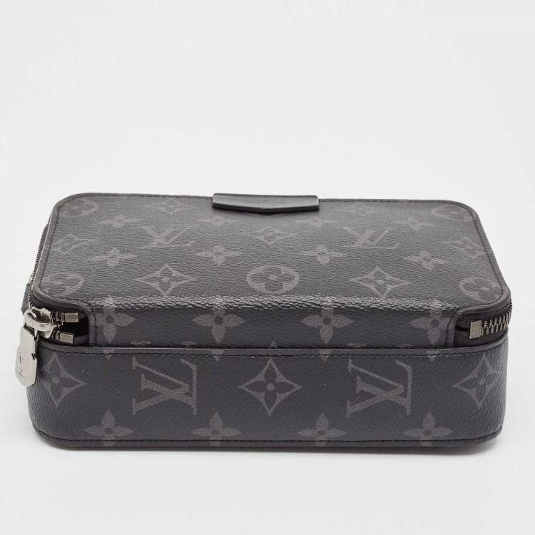 Pre Owned Louis Vuitton Monogram Eclipse Alpha Wearable Wallet
