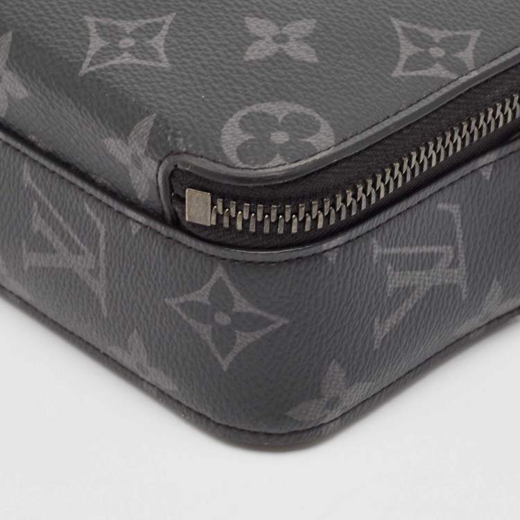 Pre Owned Louis Vuitton Monogram Eclipse Alpha Wearable Wallet
