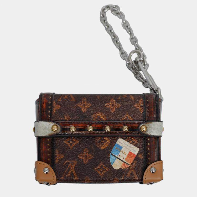 Pre Owned Louis Vuitton Brown Coated Canvas Essential Trunk Bag