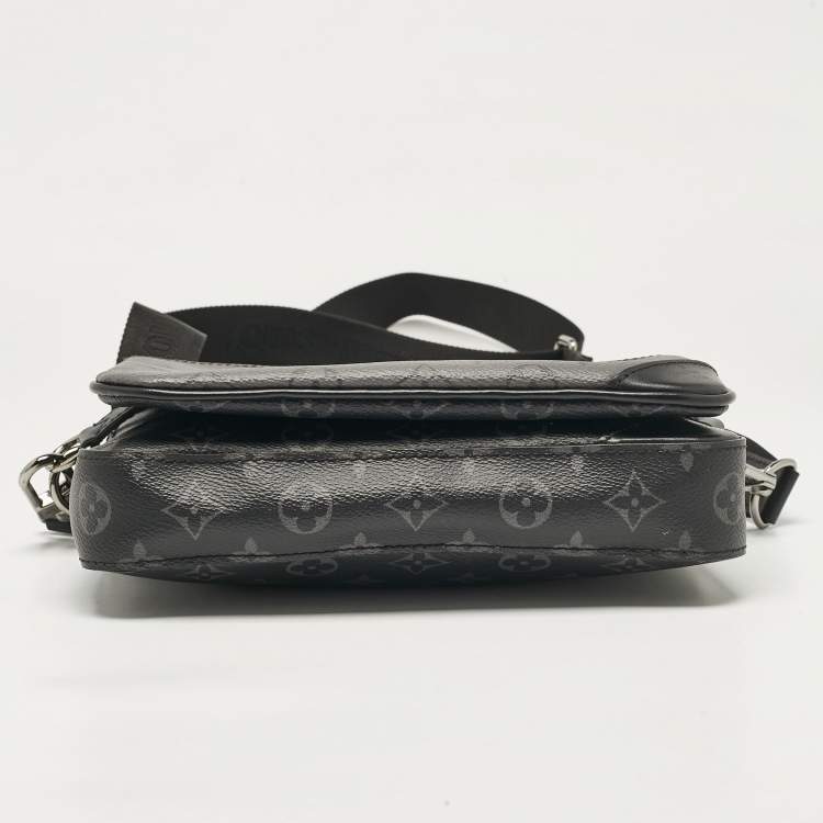 Pre Owned Louis Vuitton Monogram Eclipse Reverse Canvas Trio Messenger Bag