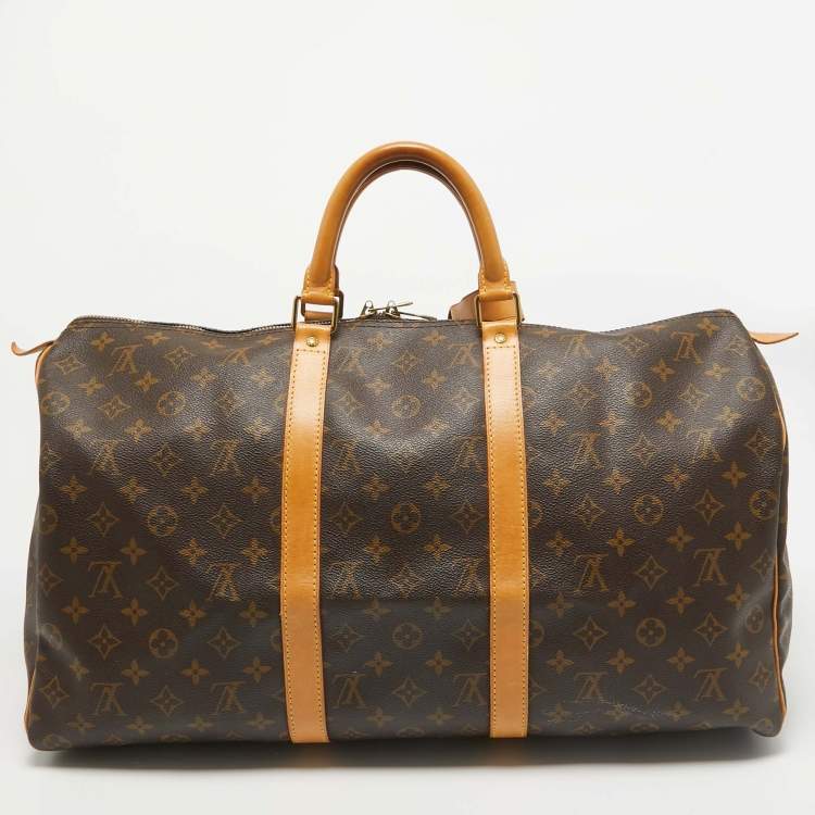 Pre Owned Louis Vuitton Monogram Canvas Keepall 50 Bag
