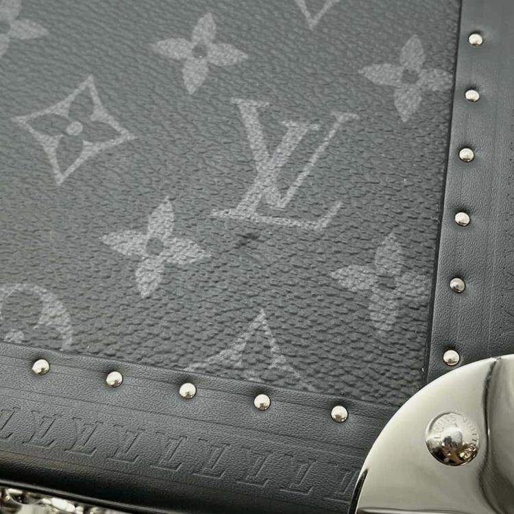 Pre Owned Louis Vuitton Alzer Noir Monogram Eclipse Size 65