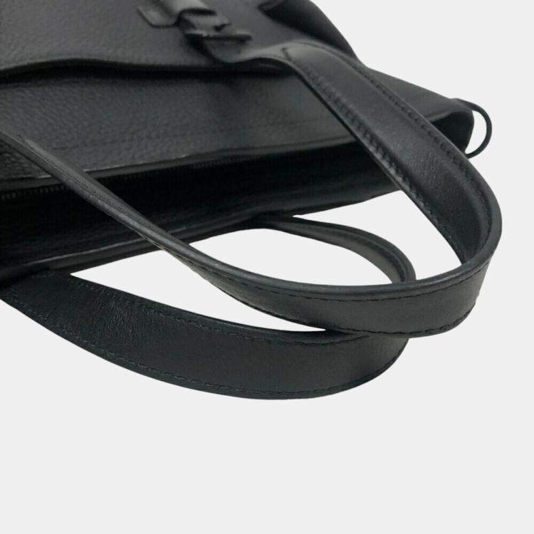 Pre Owned Louis Vuitton Taurillon Black Listopher Tote Bag