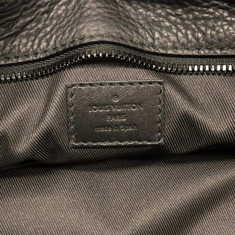 Pre Owned Louis Vuitton Taurillon Black Listopher Tote Bag