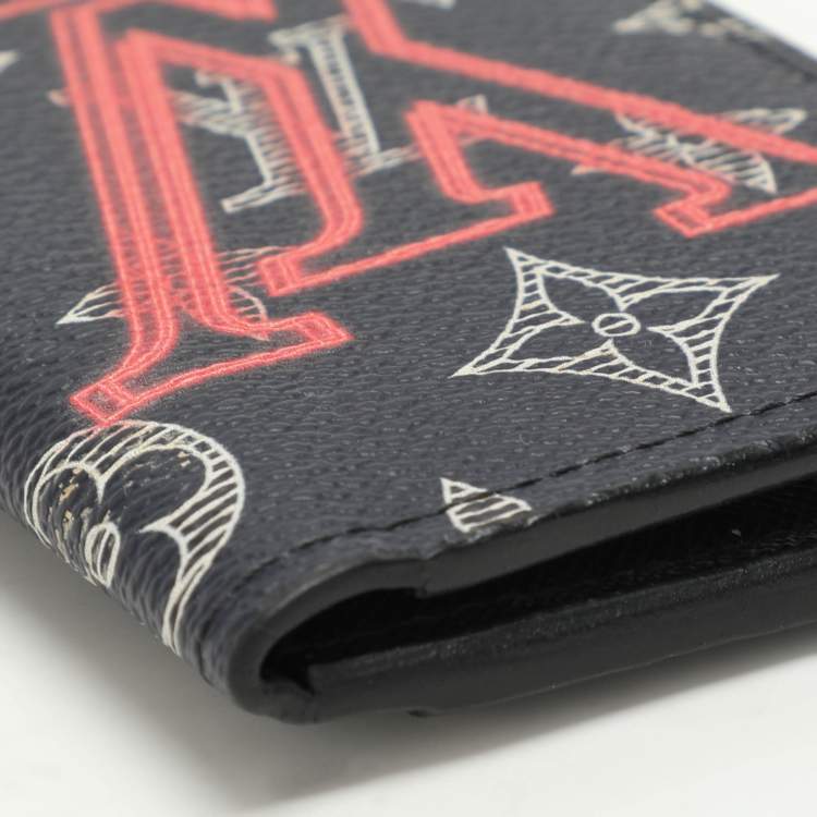 Pre Owned Louis Vuitton Monogram Ink Upside Down Canvas Pocket Organizer