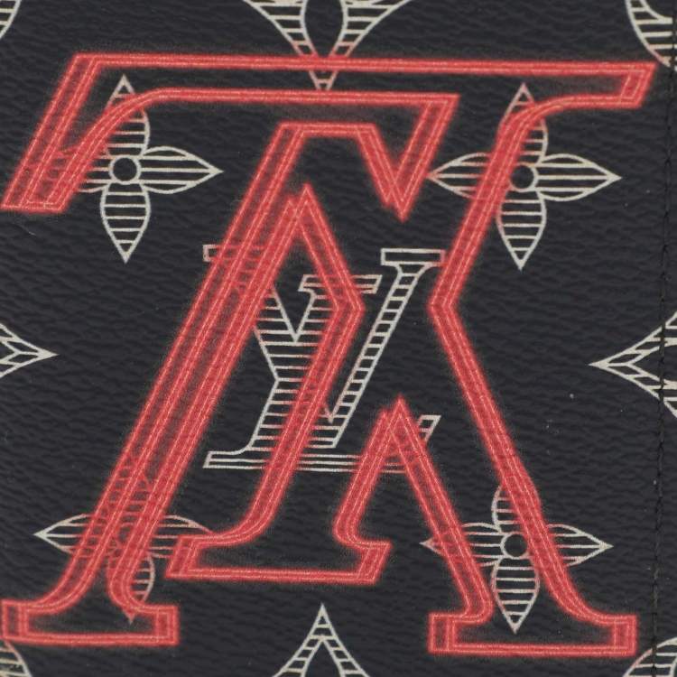 Pre Owned Louis Vuitton Monogram Ink Upside Down Canvas Pocket Organizer