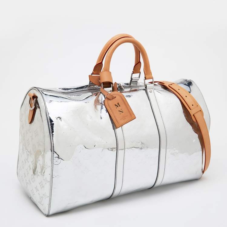 Pre Owned Louis Vuitton Monogram Mirror Keepall Bandouliere 50 Bag