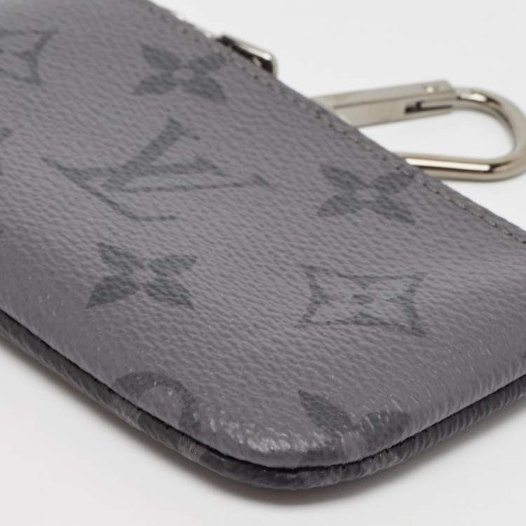Pre Owned Louis Vuitton Monogram Eclipse Canvas Key Pouch