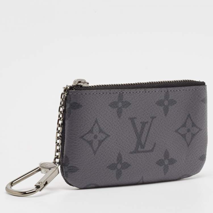 Pre Owned Louis Vuitton Monogram Eclipse Canvas Key Pouch