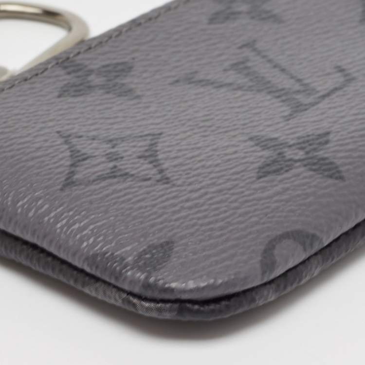 Pre Owned Louis Vuitton Monogram Eclipse Canvas Key Pouch