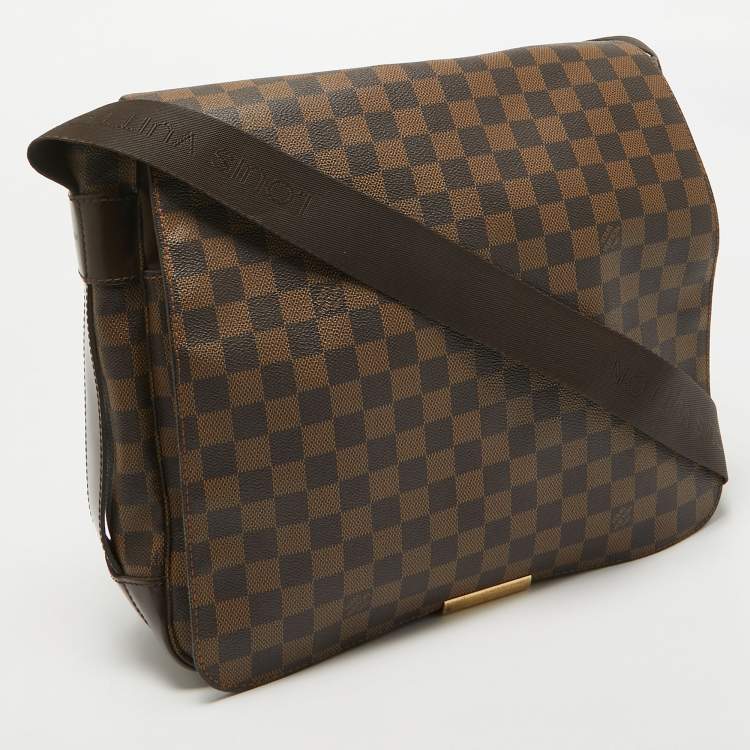 Pre Owned Louis Vuitton Damier Ebene Canvas and Leather Bastille Messenger Bag