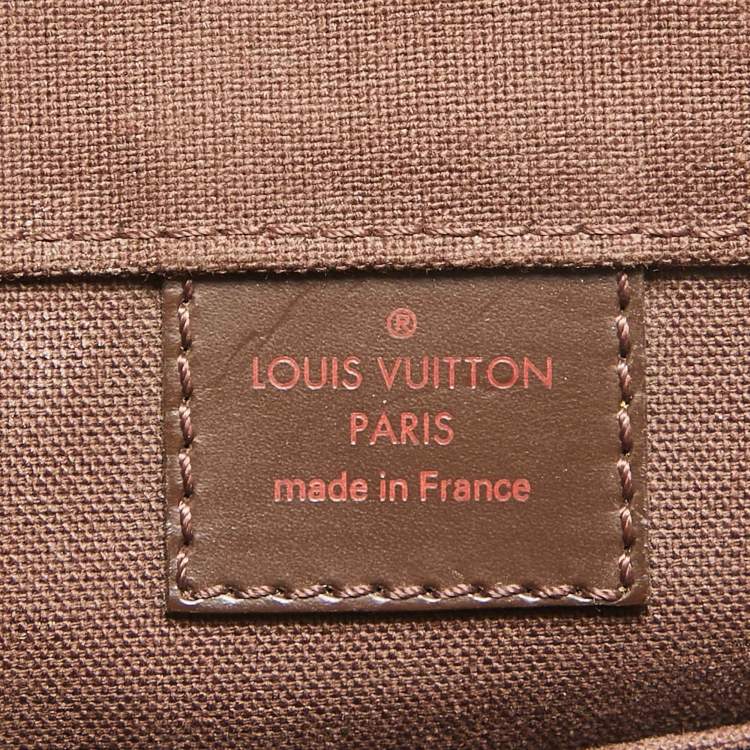 Pre Owned Louis Vuitton Damier Ebene Canvas and Leather Bastille Messenger Bag