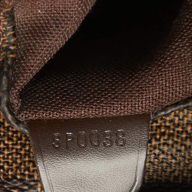 Pre Owned Louis Vuitton Damier Ebene Canvas and Leather Bastille Messenger Bag
