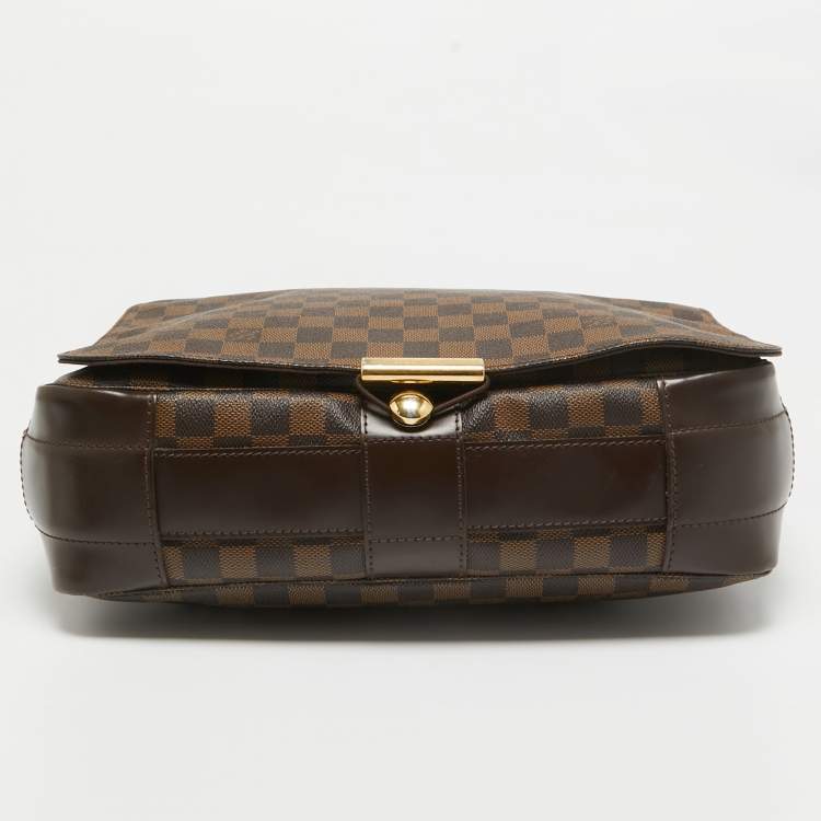 Pre Owned Louis Vuitton Damier Ebene Canvas and Leather Bastille Messenger Bag