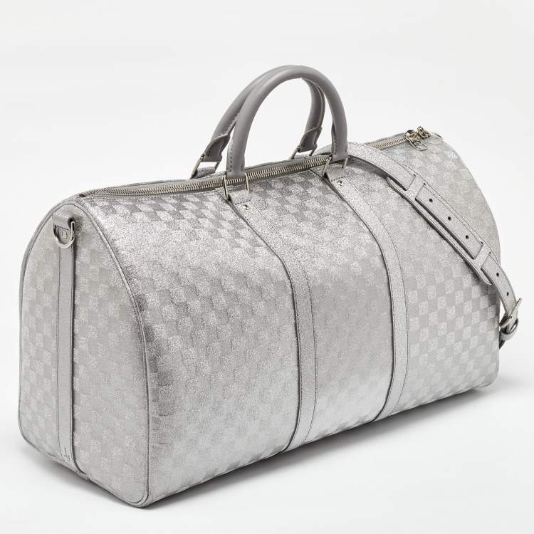 Pre Owned Louis Vuitton Damier Glitter Keepall Bandouliere 50 Bag