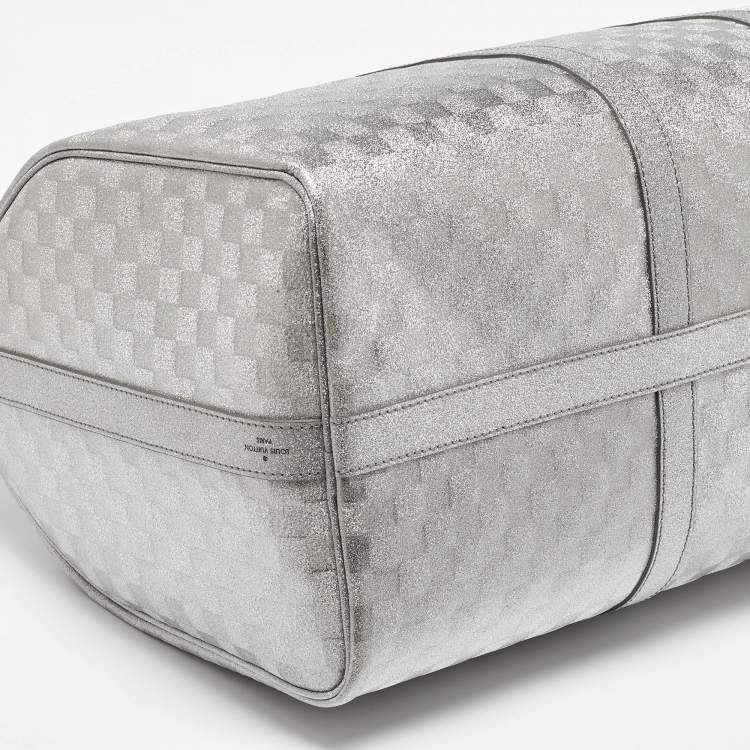 Pre Owned Louis Vuitton Damier Glitter Keepall Bandouliere 50 Bag