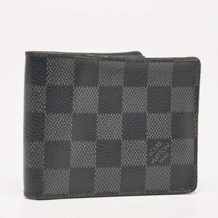 Pre Owned Louis Vuitton Damier Graphite Canvas Multiple Wallet