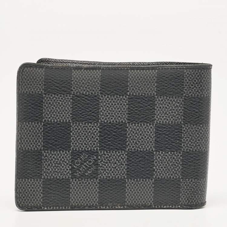 Pre Owned Louis Vuitton Damier Graphite Canvas Multiple Wallet