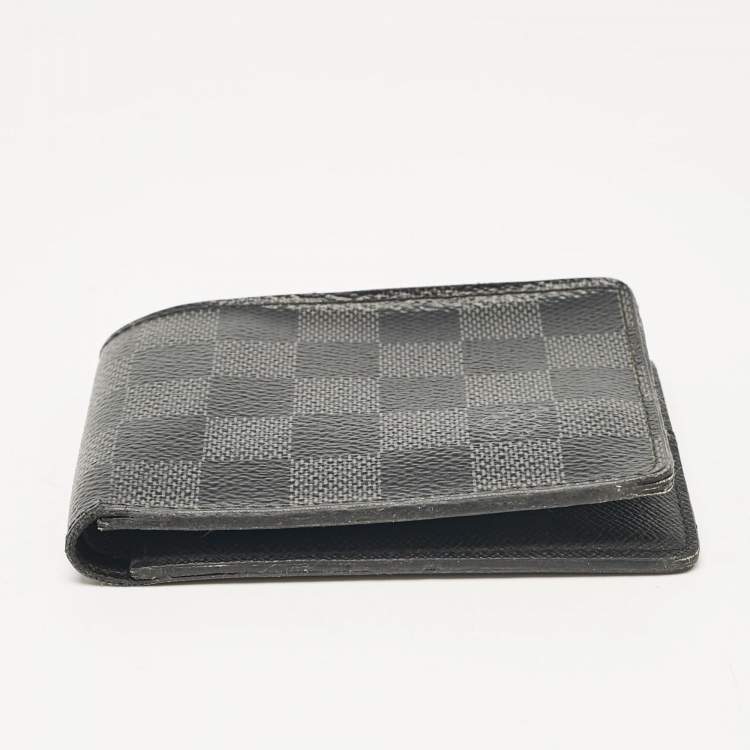 Pre Owned Louis Vuitton Damier Graphite Canvas Multiple Wallet