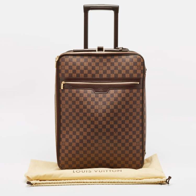 Pre Owned Louis Vuitton Damier Ebene Canvas Pegase 55 Luggage