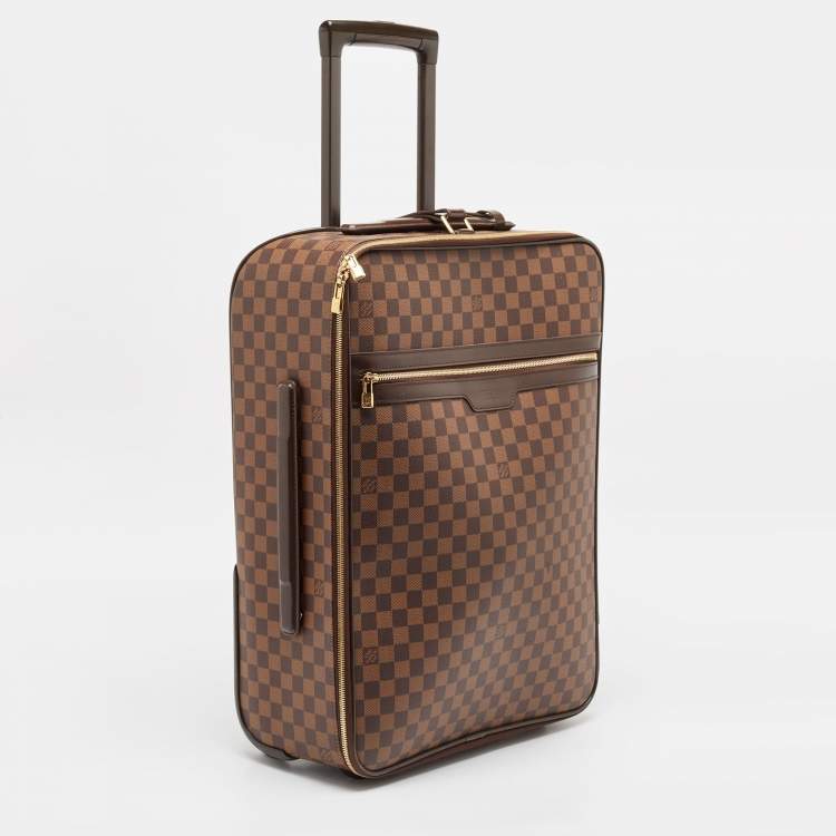 Pre Owned Louis Vuitton Damier Ebene Canvas Pegase 55 Luggage