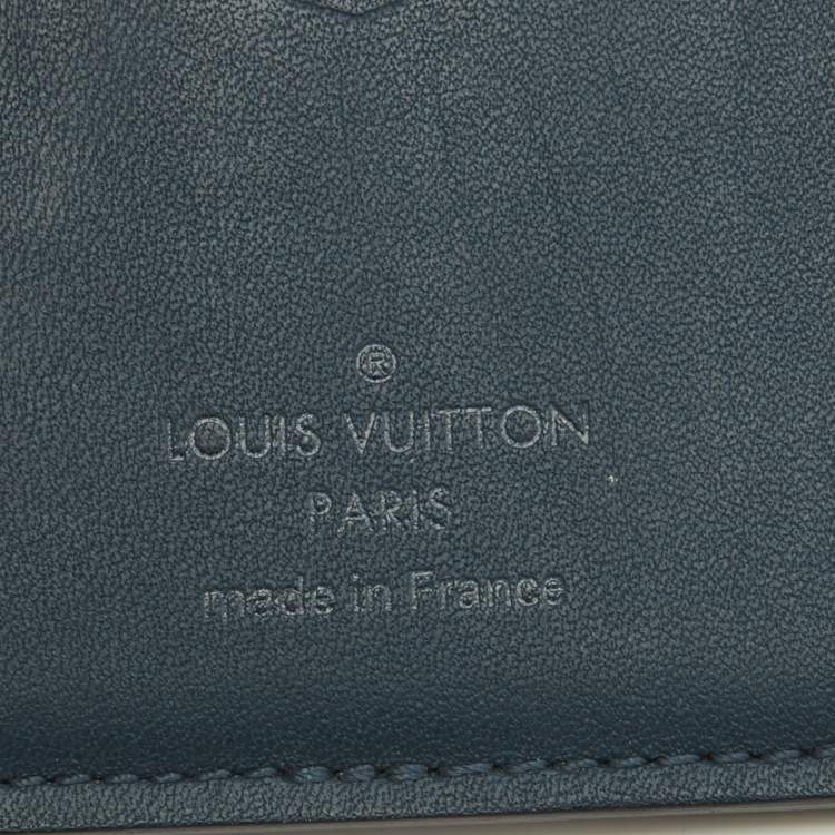 Pre Owned Louis Vuitton Navy Blue Damier Infini Leather Pocket Organizer
