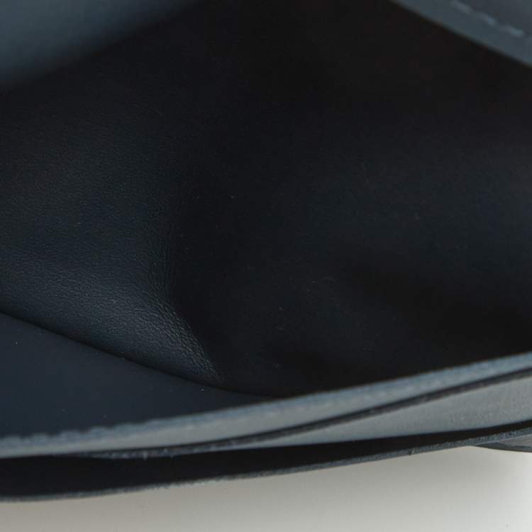 Pre Owned Louis Vuitton Navy Blue Damier Infini Leather Pocket Organizer