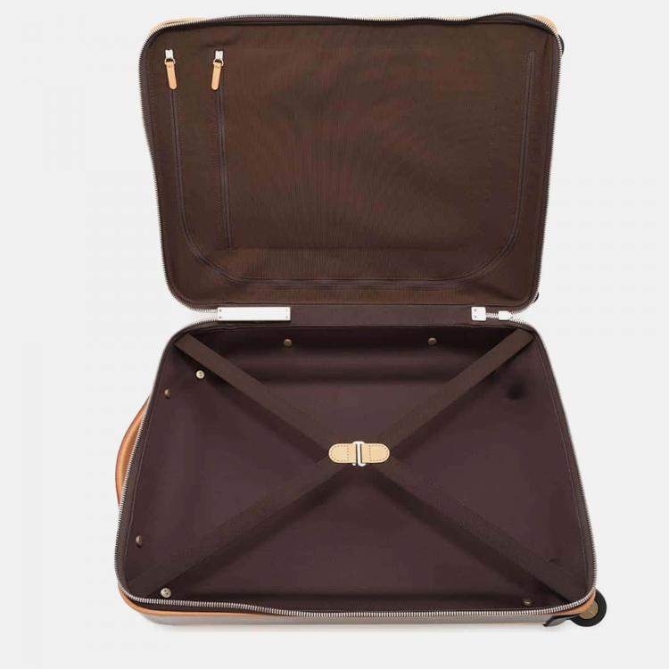 Pre Owned Louis Vuitton Silver Monogram Titanium Horizon Size 55