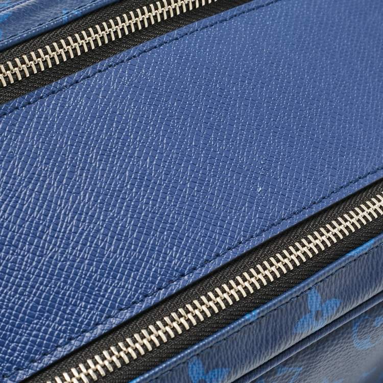 Pre Owned Louis Vuitton Cobalt Taigarama Canvas Dopp Kit