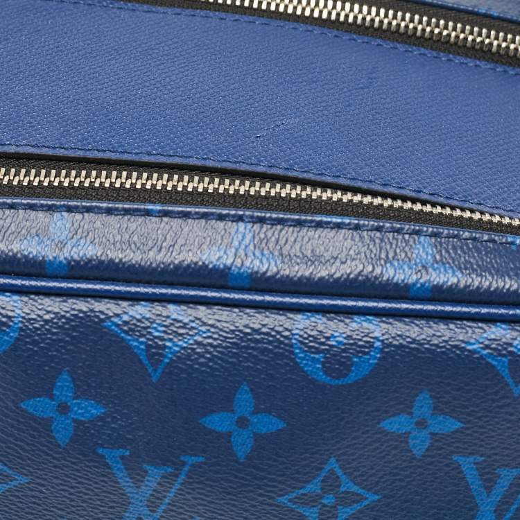 Pre Owned Louis Vuitton Cobalt Taigarama Canvas Dopp Kit