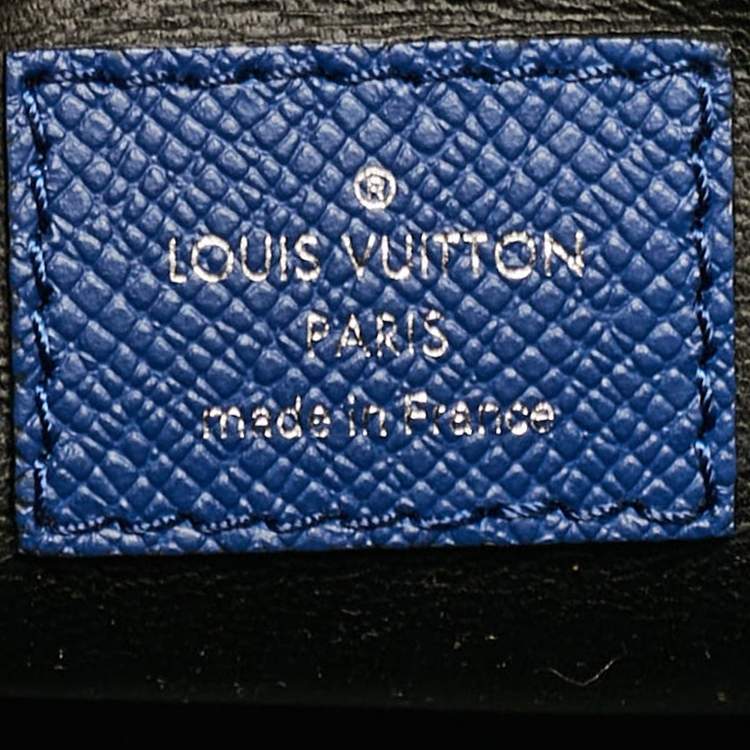 Pre Owned Louis Vuitton Cobalt Taigarama Canvas Dopp Kit