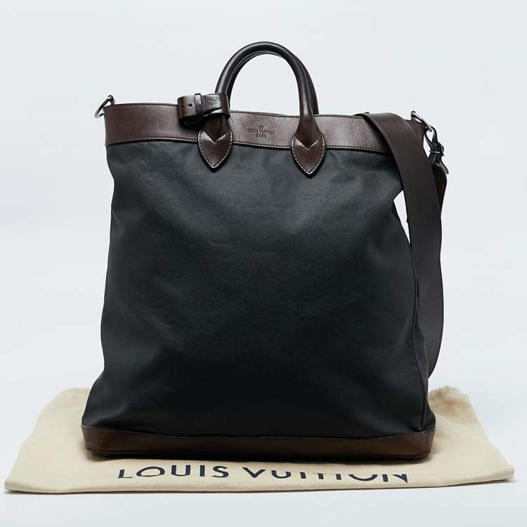Pre Owned Louis Vuitton Brown/Black Canvas Shako Cabas Bag