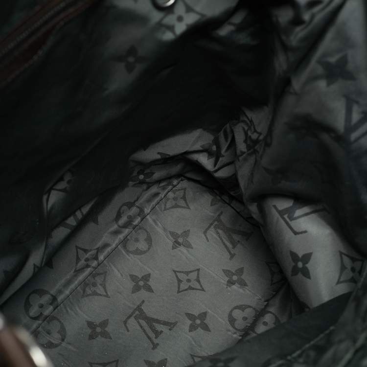 Pre Owned Louis Vuitton Brown/Black Canvas Shako Cabas Bag