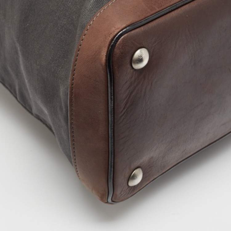 Pre Owned Louis Vuitton Brown/Black Canvas Shako Cabas Bag