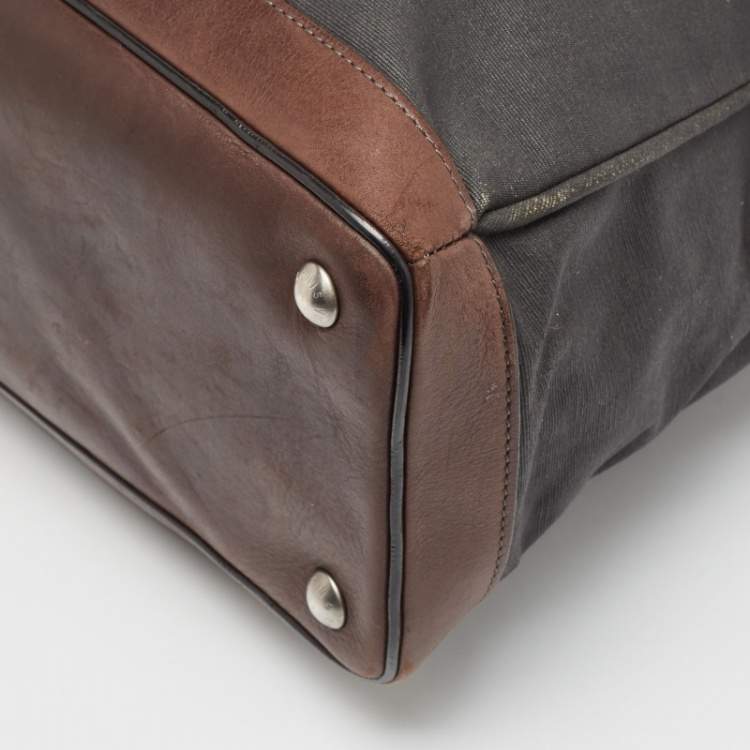 Pre Owned Louis Vuitton Brown/Black Canvas Shako Cabas Bag