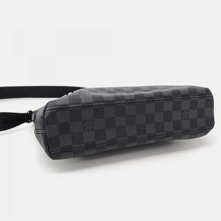 Pre Owned Louis Vuitton Black PVC Louis Vuitton Graphite Mick PM bag