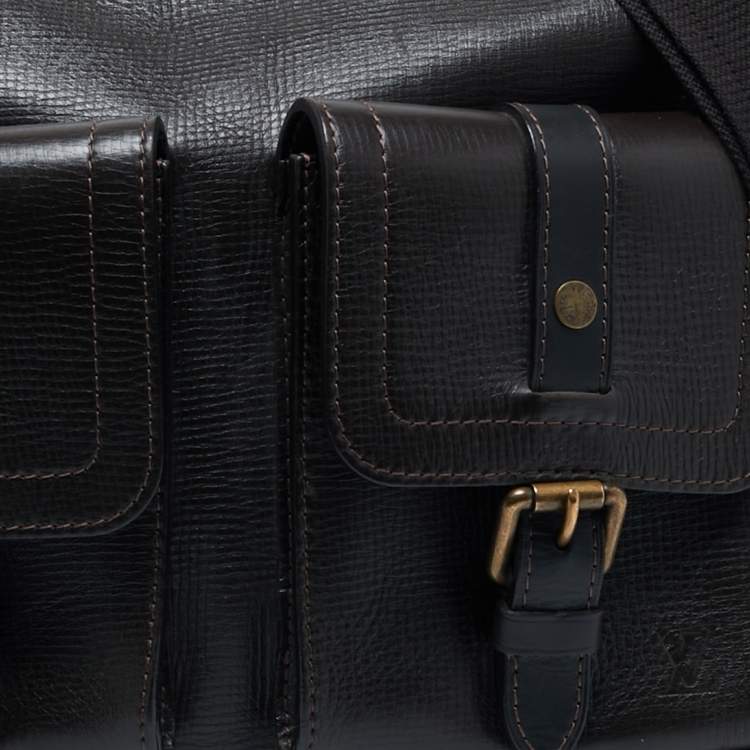 مملوكة مسبقًا Louis Vuitton Coffee Utah Leather Wichita Messenger Bag