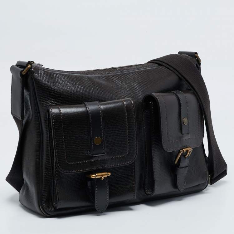مملوكة مسبقًا Louis Vuitton Coffee Utah Leather Wichita Messenger Bag